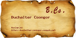 Buchalter Csongor névjegykártya